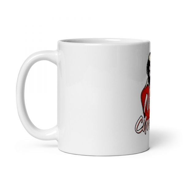 Natty Christmas White Glossy Mug - Image 3