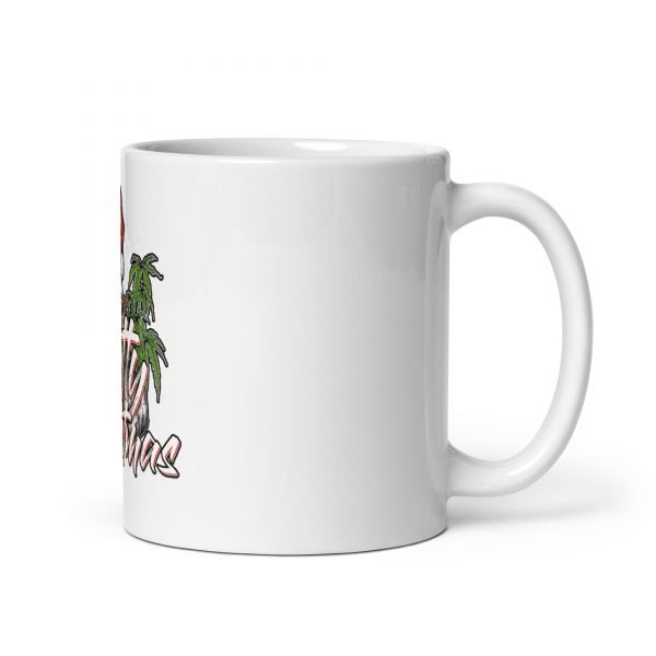 Natty Christmas White Glossy Mug - Image 2