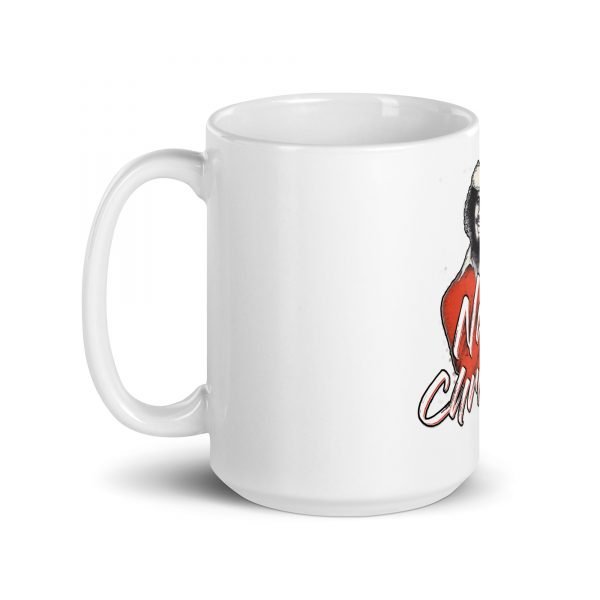 Natty Christmas White Glossy Mug - Image 5