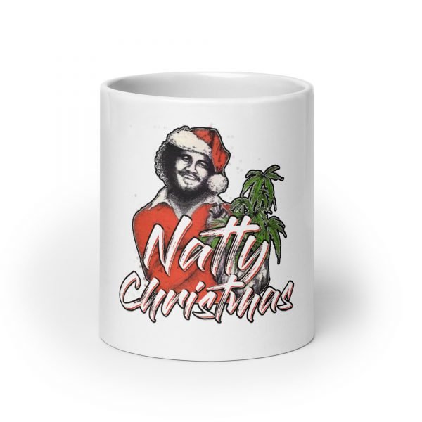 Natty Christmas White Glossy Mug - Image 9